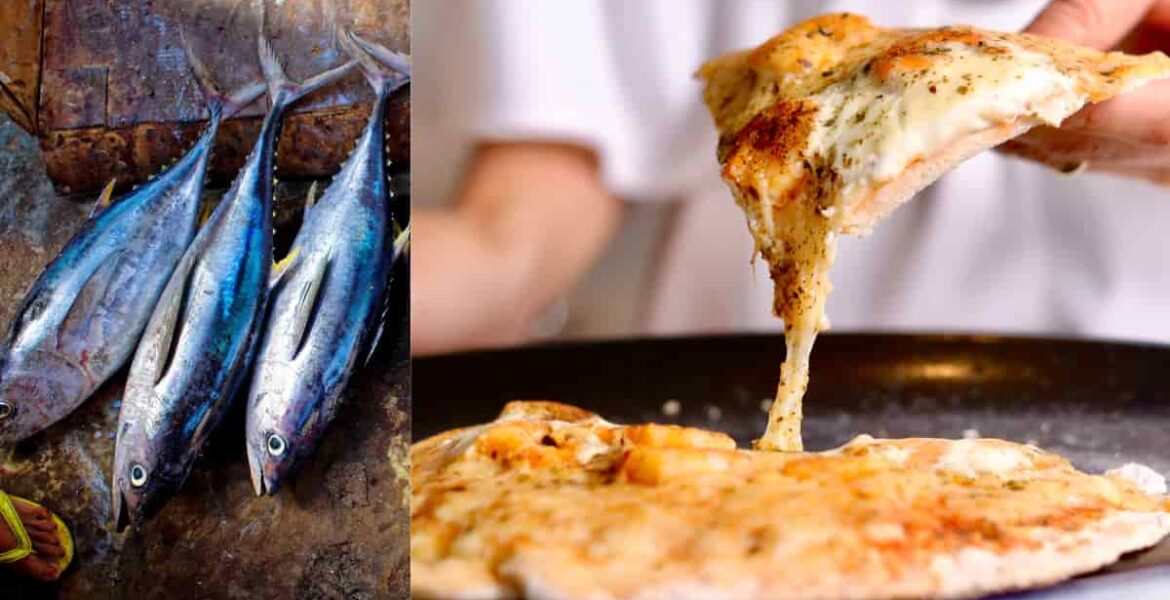 Cómo hacer una pizza con masa de atún 3