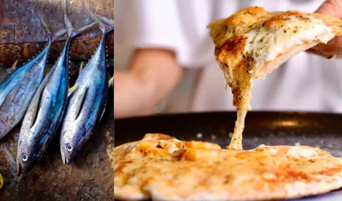 Cómo hacer una pizza con masa de atún 3