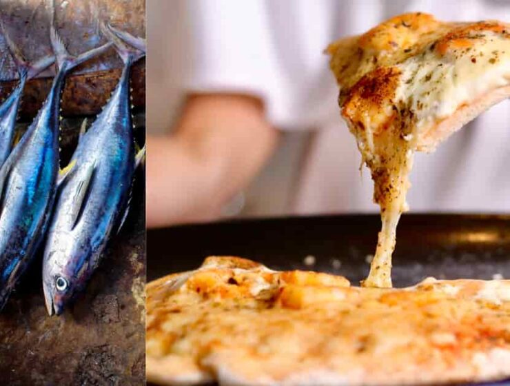 Cómo hacer una pizza con masa de atún 1