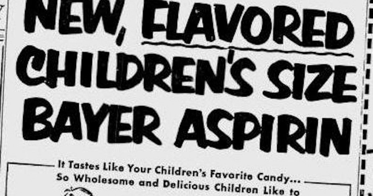 ‘Candy Aspirin,’ Safety Caps, and the History of Children’s Drugs — Bunk