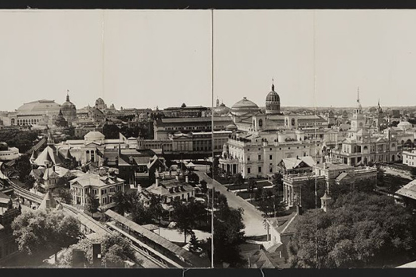 Aerial view of the 1893 World's Fair.