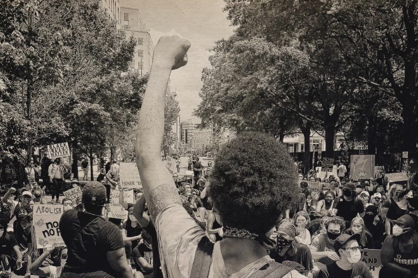 Black Lives Matter in Washington, DC in June 2020
