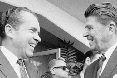 Richard Nixon and Ronald Reagan