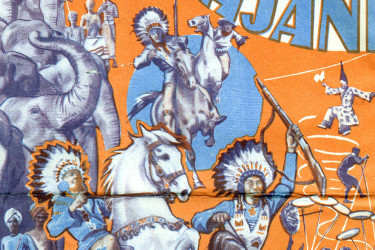 Sarrasani Program 1931 with Lakota's on horses, elephants, (circus theme).