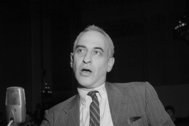 Frank Meyer testifying before the House Un-American Activities Committee in 1959.