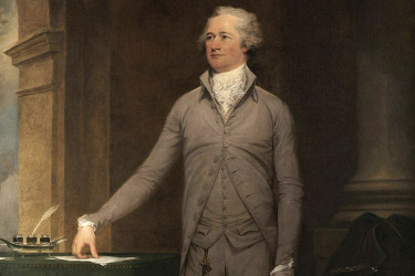 Alexander Hamilton painting by John Trumbul, 1792.