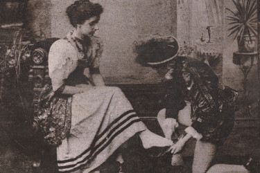 Cinderella Tries on the Slipper, by Millikin and Lawley, c. 1890.