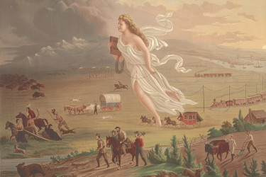 American Progress by John Gast, 1872, oil on canvas.