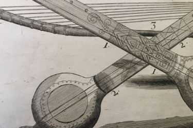 Harp and banjos.