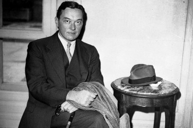 Walter Lippmann on the ocean liner Conte di Savoia.