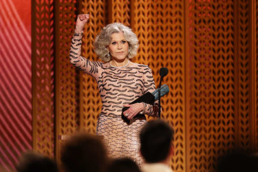 Jane Fonda at the 2025 SAG Awards.