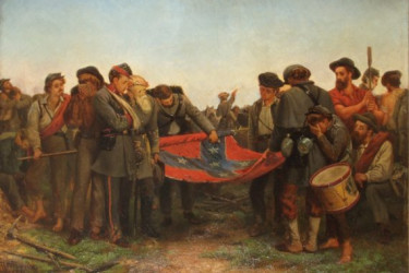 “Furling the Flag” by Richard Norris Brooke (1872)