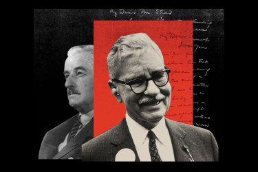 William Faulkner, Malcolm Cowley, and a manuscript letter.