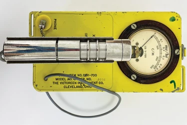 A Geiger counter intended for Cold War fallout shelters.