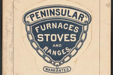 Trademark registration by Peninsular Stove Company for "Peninsular" Furnaces Stoves and Ranges.