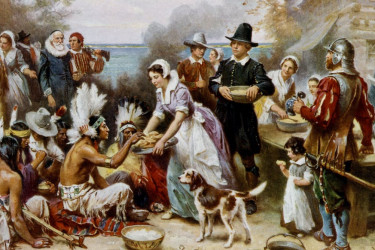 ‘The First Thanksgiving, 1621,’ by Jean L. G. Ferris. Library of Congress