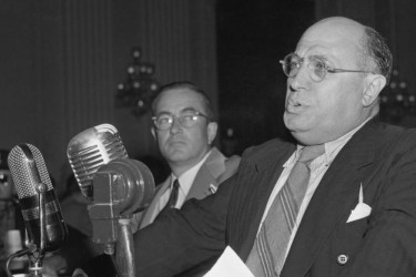 Hollywood screenwriter Samuel Ornitz speaks before the House Un-American Activities Committee