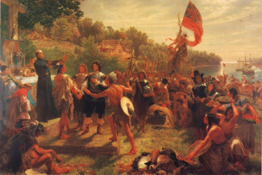 The Founding of Maryland by Emmanuel Leutze (1634).