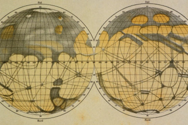 Giovanni Schiaparelli’s map of Mars drawing.
