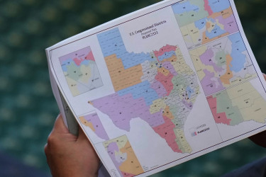 Map of Texas's congressional districts.