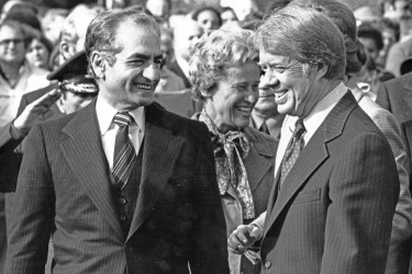 Mohammad Reza Pahlavi and Jimmy Carter