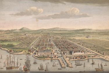 A port city in the 1600s.
