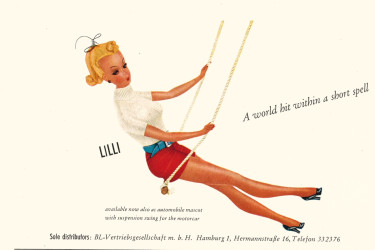 Images of Lilli from the February 1956 cover of Spielzeug Export