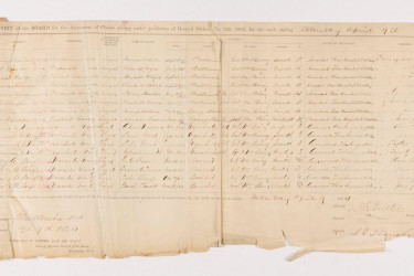 A report for the Maryland Board of Claims in 1864.