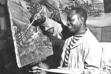 Ernest Hardman in studio