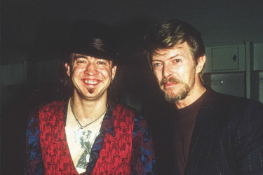 Stevie Ray Vaughan and David Bowie
