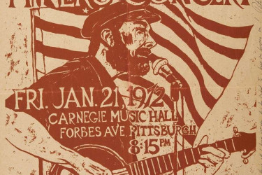 A flyer for a Pete Seeger concert in Pittsburgh.
