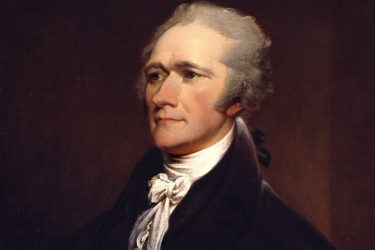 Portrait of Alexander Hamilton.