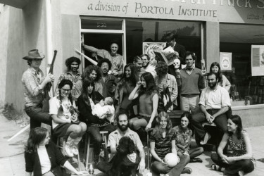 The staff of the Whole Earth Truck Store in 1968 Menlo Park, California.
