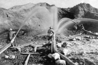 Hydraulic mining, 1866.
