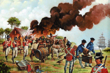 British raid on the Chesapeake during the War of 1812.
