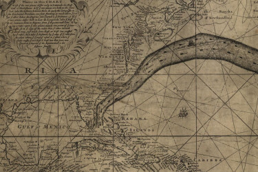 Benjamin Franklin and Thomas Folger's "A chart of the Gulf Stream" (1768).