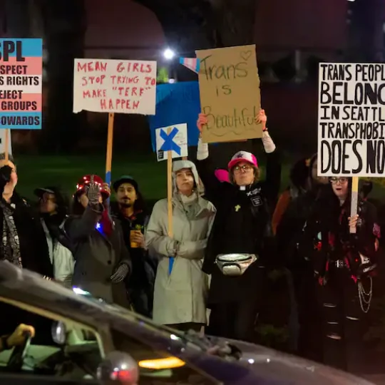 Protest for trans rights