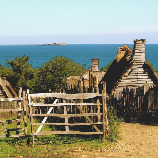 Replica of the original Plimoth Plantation.