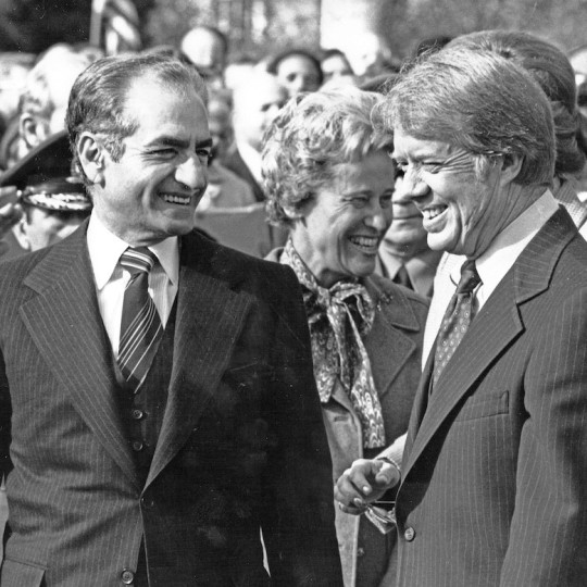 Mohammad Reza Pahlavi and Jimmy Carter