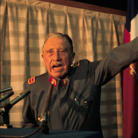 Augusto Pinochet in Chile on May 1, 1987