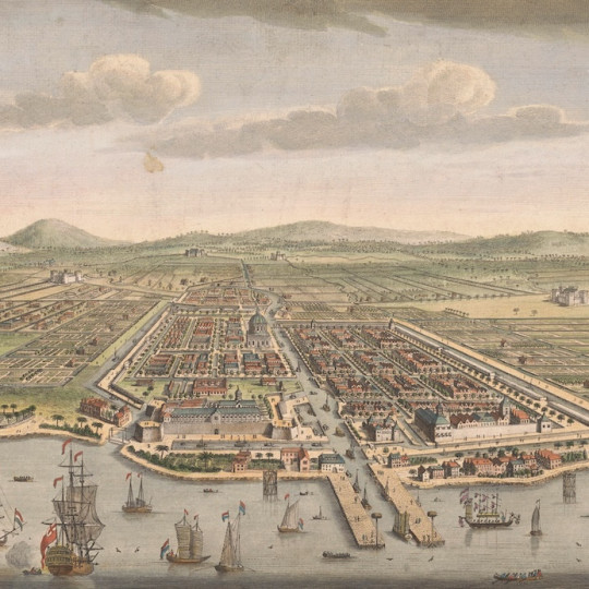 A port city in the 1600s.