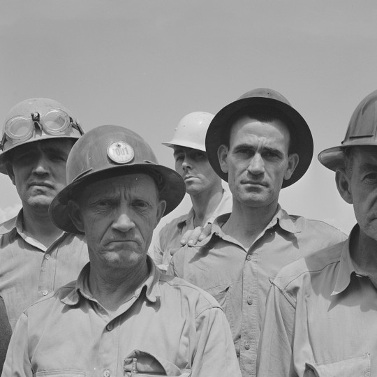 Workers for the Tennessee Valley Authority in 1942.