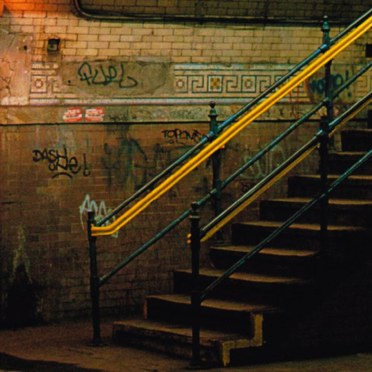 A New York City subway station in 1980s.