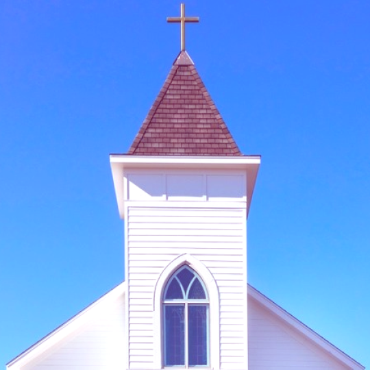 Church steeple.