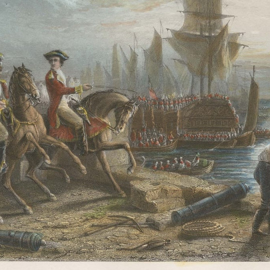 Lord Howe evacuating Boston.