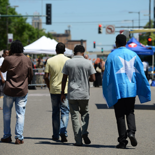 A street fair during Somali Week in Minneapolis, 2016.