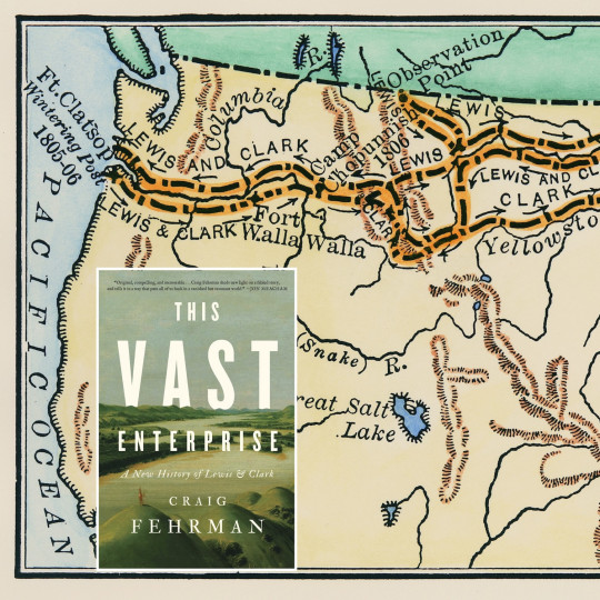 A map of the Lewis and Clark exhibition.