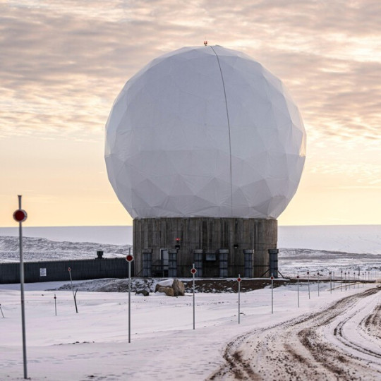 The arctic landscape.