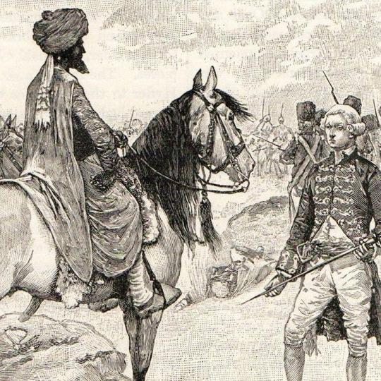 Surrender of Baillie to Hyder Ali.