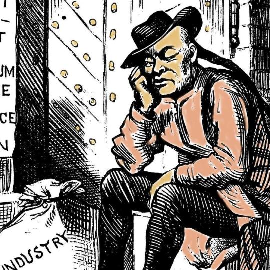 Political cartoon protesting the Chinese Exclusion Act.